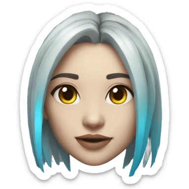 3D kalista portrait fan art sticker