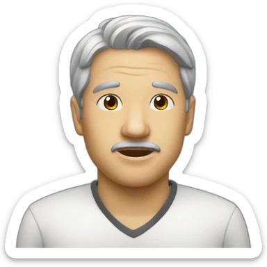 baisse la tête sticker