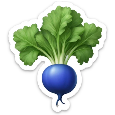radish blue sticker