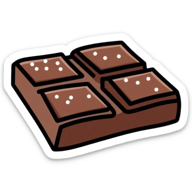Dark chocolate with sea salt sticker