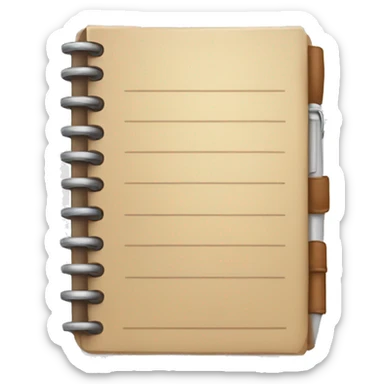 note book  sticker