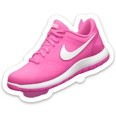 Pink nike shoe sticker