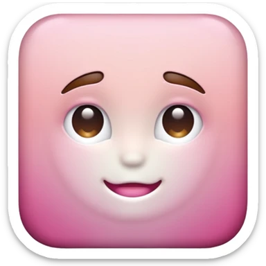 Brown pink to white ombré sticker