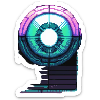 cyberwave glitch digital microscanner projection of these images but featuring no people, cyber hologram, abstract, experimental glitchy brutalist graphicwave,  style of anime sticker