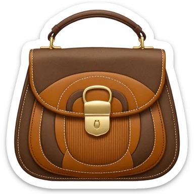 Purse with corduroy texture ribbed sticker