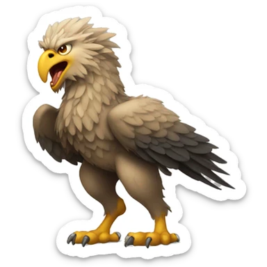 Griffin angry full body sticker