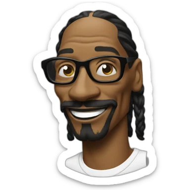 snoop dogg smoke and smile sticker