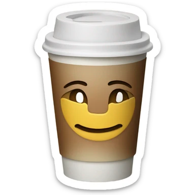 Starbucks coffee cup smiley face sticker