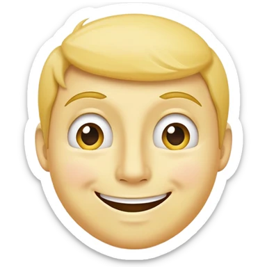 A yellow face smiling awkwardly while embarrassed, scratching its temple with one hand, and looking to the side sticker