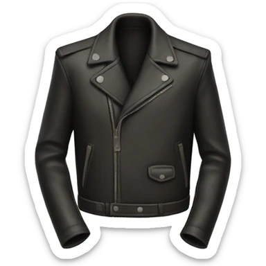 Leather jacket sticker
