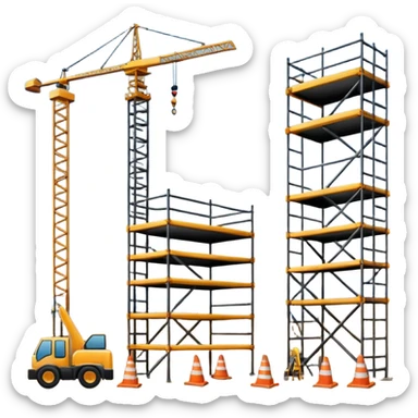 Logistique de chantier sticker