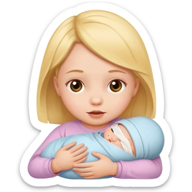 newborn baby girl sticker