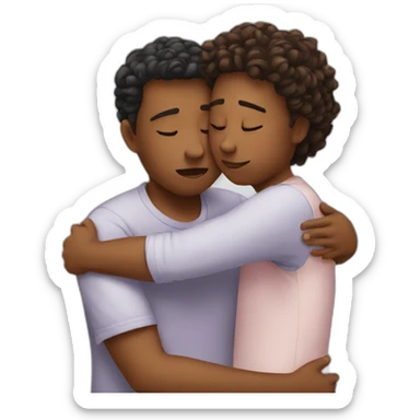friend comforting friend sticker