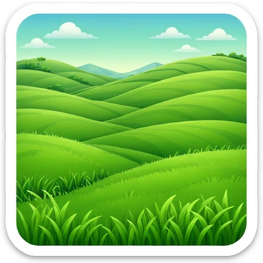 Grassland sticker