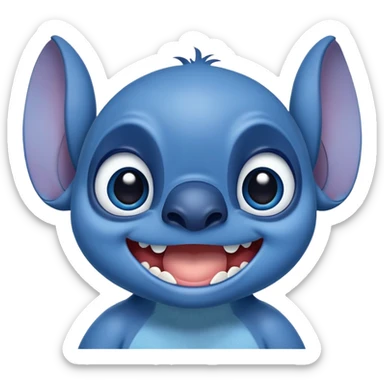 stich diciendo hola sticker