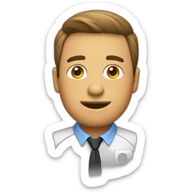 jefe hablando con empleado sticker