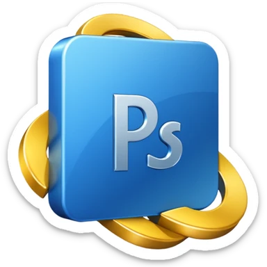 crea los logos de photoshop, ilustrador, visual studio code con estilo 3D sticker