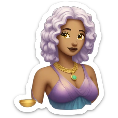 Libra goddess sticker