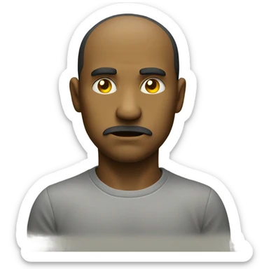 Judging expression from a jellow dot emoji serious expression judging  sticker