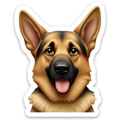 german shepard popping  sticker