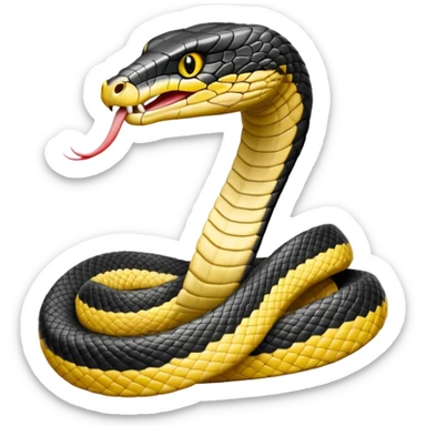 King cobra front facing sticker