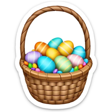 Beautiful Easter basket sticker