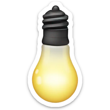 Christmas light bulb sticker