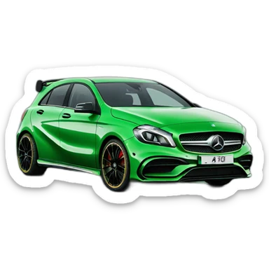 Mercedes a45 Green sticker