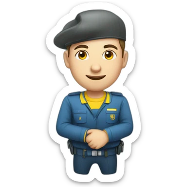 An employee of the Ukrainian Railways sticker