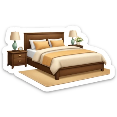 a cozy bedroom sticker