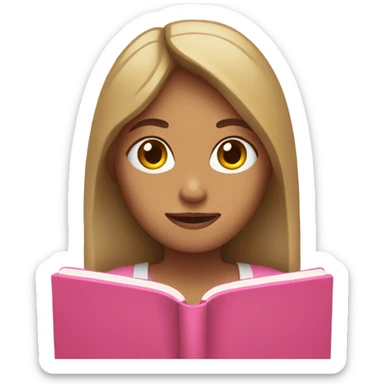 Woman holding a pink bible sticker