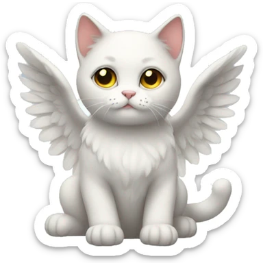 Angel cat  sticker