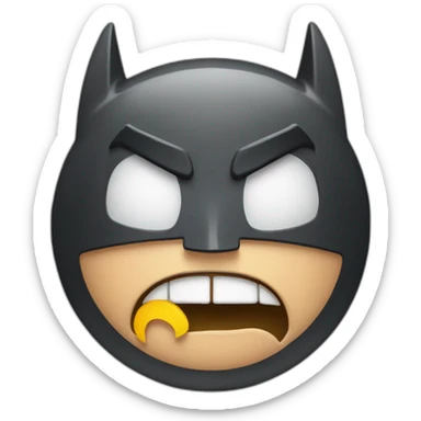 Alarm clock batman sticker