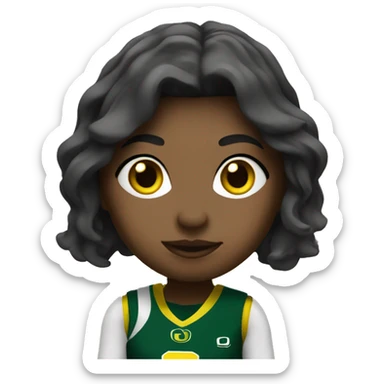 Oregon ducks girl sticker