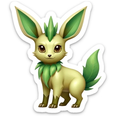Shiny Exotic Bayleaf-Leafeon-Hybrid-Creature sticker