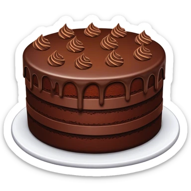 Chocolate cake sticker