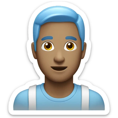 iphone 15 light blue sticker