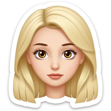 Lash extension girl  sticker