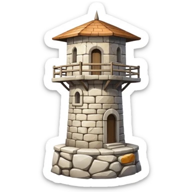 white watchtower sticker