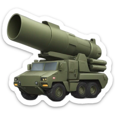 army rocket launcher sticker