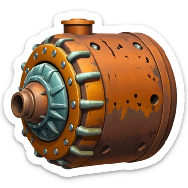 hyper realystic sea ​​mine sticker