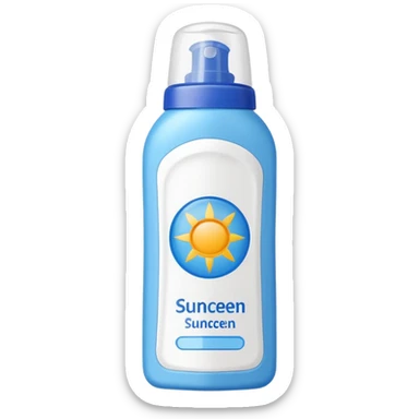 sunscreen sticker