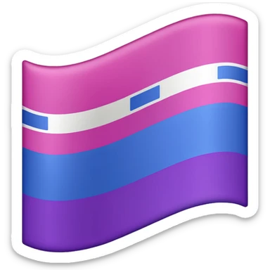 bisexual flag sticker