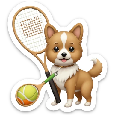 Tennis-Racket Animals sticker