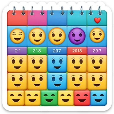 an emoji to represent a support team week rota sticker