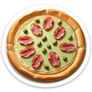pistachio cream, jambon beurre, pizza sticker