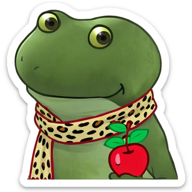 cheetah print cherry sticker