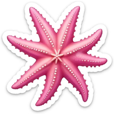 pink starfish no face  sticker