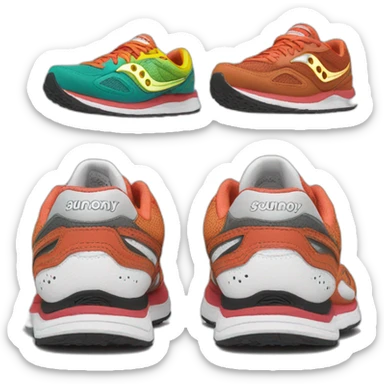 saucony running shoes sticker