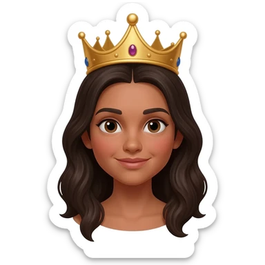 Jasmin crown on photo sticker